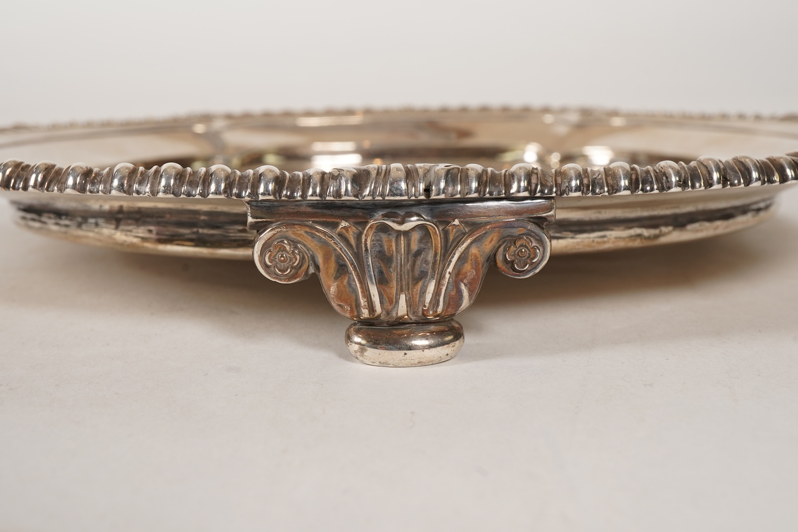 A George III silver waiter, by Paul Storr